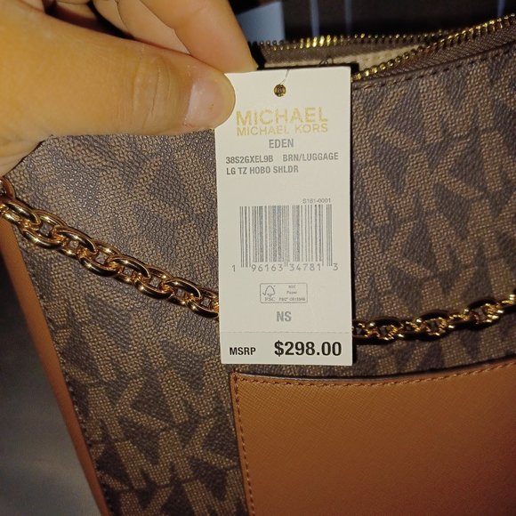 LARGE MICHAEL KORS BROWN SHOULDER BAG - Picture 6 of 8